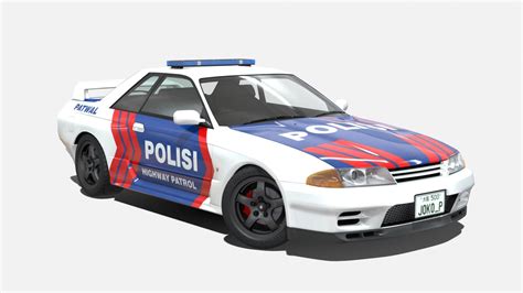 Indonesian R32 GT R Highway Patrol Buy Royalty Free 3D Model By Joko