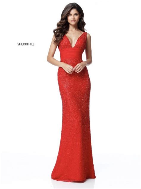 Sherri Hill 51641 Red Rsg Formals