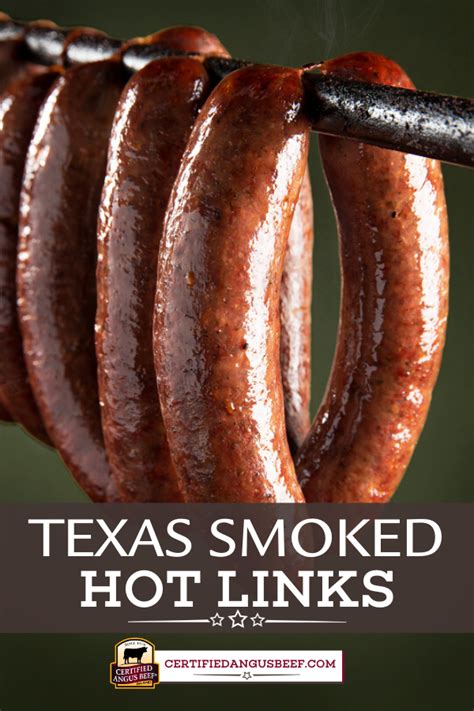 Texas Smoked Hot Links Homemade Sausage Recipes Smoked Sausage Recipes Sausage Making Recipes