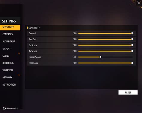 Best One Tap Sensitivity For Free Fire