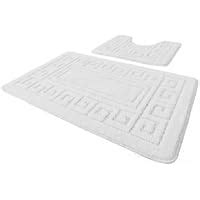 Gc Gaveno Cavailia Zero Twist White Bath Mat Set Quick Drying Water