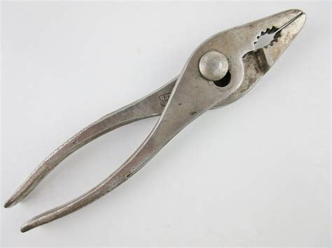 Vintage Slip Joint Pliers Marked Drop Forged Old Tool Steel 6 1 2