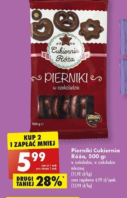 Promocja Pierniki W Czekoladzie Mlecznej Cukiernia R A W Biedronka