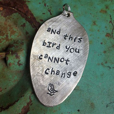 Stamped Vintage Upcycled Spoon Jewelry Pendant Lynyrd Skynyrd Song