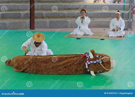 Korea Andong Mask Dance Editorial Image Image Of Hahoe