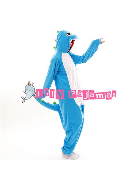 Blue Dragon Onesie Kigurumi Pajamas For Adults Animal Cosplay Costumes