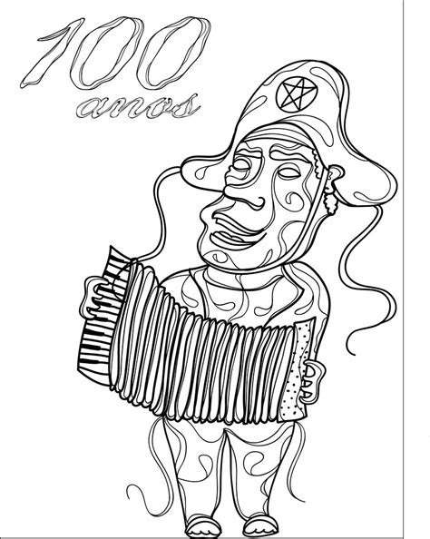 Desenho De Luiz Gonzaga Facil - Luiz Gonzaga Desenho Para Colorir - RETOEDU