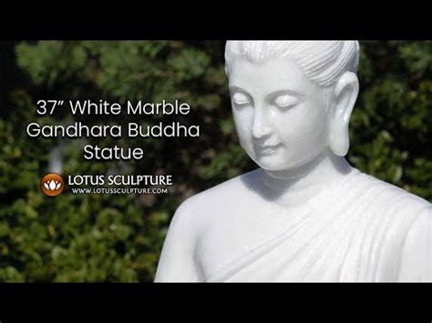 White Marble Gandhara Buddha Statue Lotussculpture Youtube