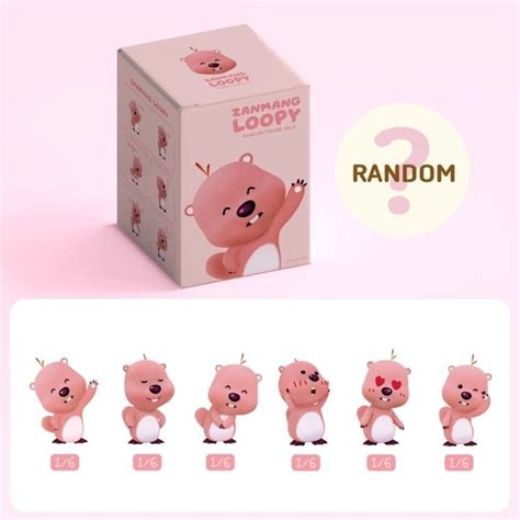 Super cute zanmang loopy Ruby blind box with cute beaver figurine ...