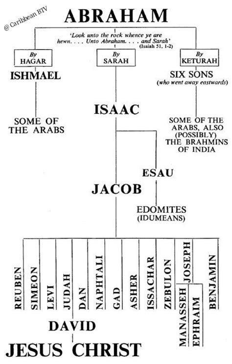 Bible Abraham Family Tree Chart