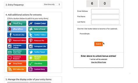 Create Giveaways Contests And Run Sweepstakes Promosimple