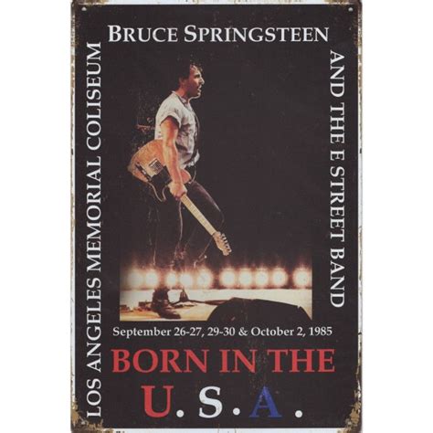 Bruce Springsteen Born In The USA 1985 Retroborden