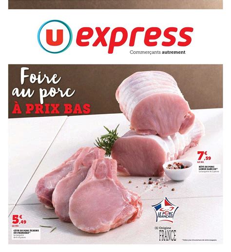 Promo Côte De Porc échine Ou Première Rôti De Porc Longe Sans Os chez