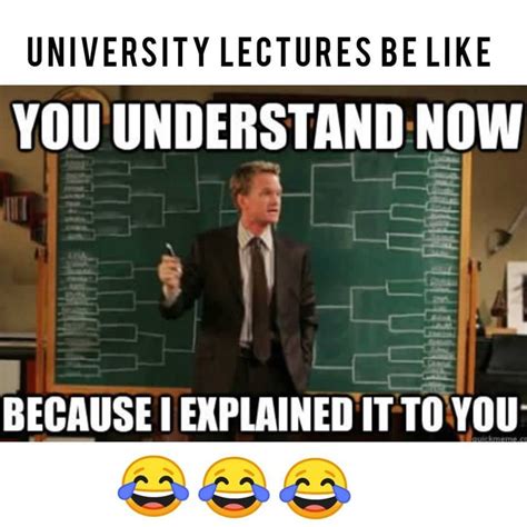 Hilarious University Lecture Meme