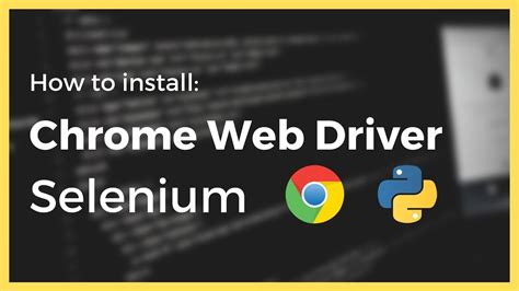 How To Install The Chrome Web Driver For Selenium In Python YouTube