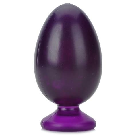 SHAKI Egg Suction Cup Anal Butt Plug 9 X 4 8 Cm Purple Sex