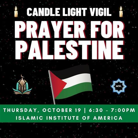 Candelight Vigil Prayer For Palestine Event Arab America