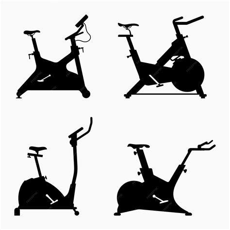 Premium Vector | Stationary bicycles