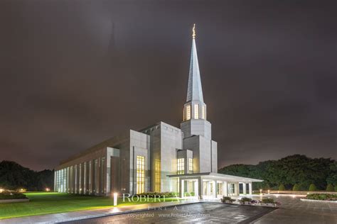 Preston Temple Summer Night. Robert A. Boyd Fine Art and LDS Temples