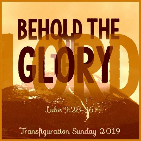 Last Sunday After Epiphany Transfiguration Sunday Bulletin Cover