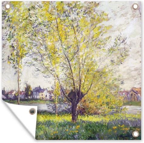 Tuin Poster De Wilgen Claude Monet 200x200 Cm Tuindoek