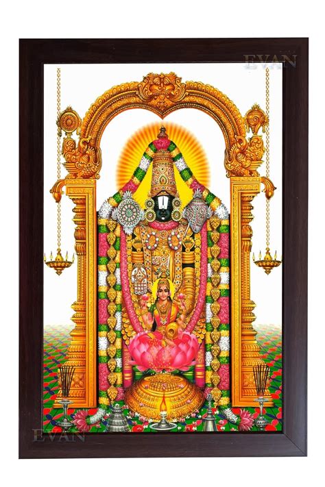 Evan Tirupati Balaji Photo Frame Lord Venkateswara Tirumala Wall