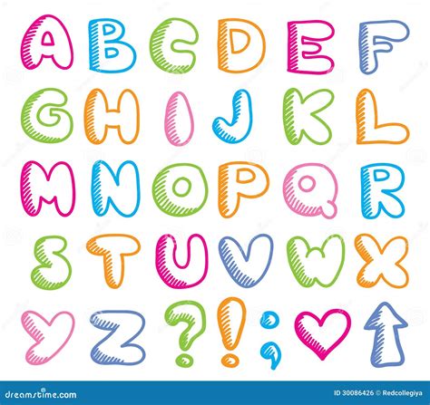 Alphabet Dr Le Illustration De Vecteur Illustration Du Couleur