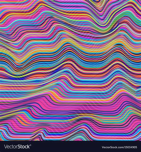 Warped Lines Background Flexible Stripes Vector Image