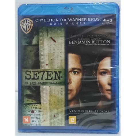 Blu Ray Dose Dupla Seven O Curioso Caso De Benjamin Button Novo