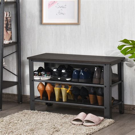 Williston Forge Pairs Black Shoe Rack Wayfair