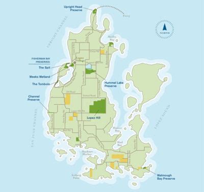 Lopez Island Map – San Juan County Conservation Land Bank