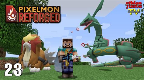 Pixelmon Reforged 23 Thu Phục Pokémon Huyền Thoại Rayquaza và Entei