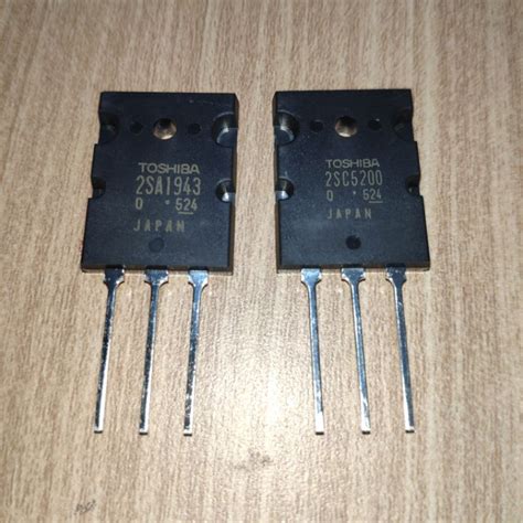 Jual TRANSISTOR FINAL TOSHIBA 2SA1943 2SC5200 SERI 524 1 SET TR FINAL