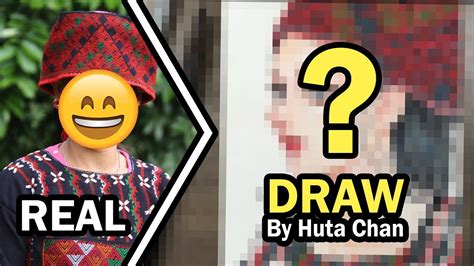 Draw Watercolor How To Draw Beauty Girl 2 By Huta Chan Youtube