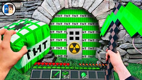 Minecraft In Real Life Pov Nuclear Tnt Base In Realistic Minecraft