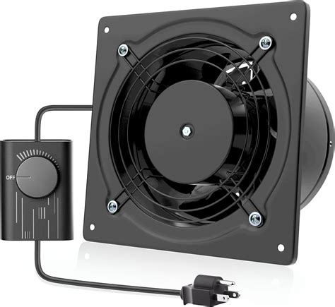 HG POWER 6 Inch Exhaust Fan With Speed Controller 308CFM Wall Exhaust