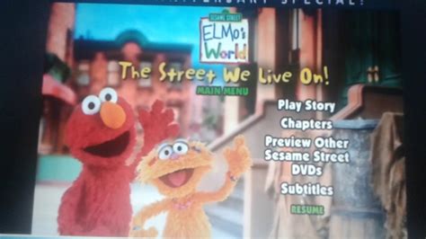 Elmo S World The Street We Live On Menu Walkthrough YouTube