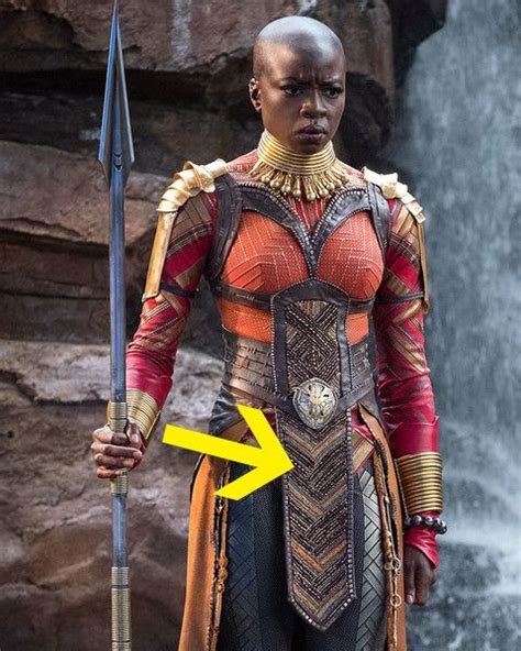 The Pattern And The Beading On Okoye S Tabard Was Inspired By A Table