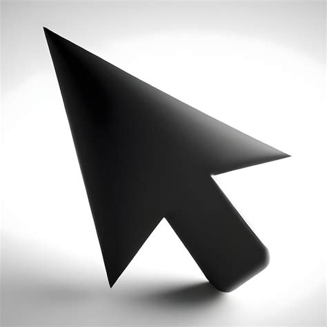 Premium Ai Image D Computer Mouse Cursor Arrow Icon Generative Ai