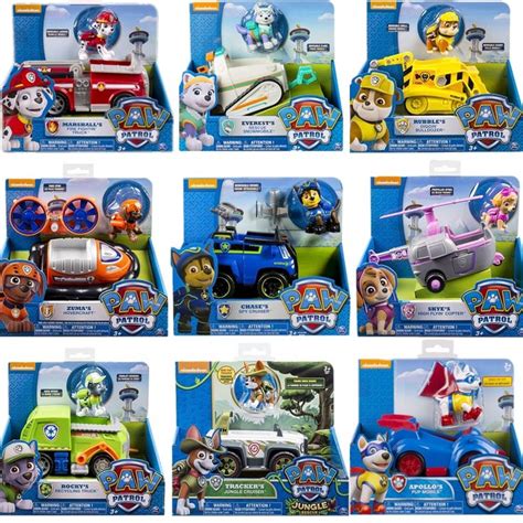 The Paw Patrol Toys Are In Their Packaging