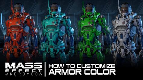 Mass Effect Andromeda How To Change Armor Color In Multiplayer Youtube