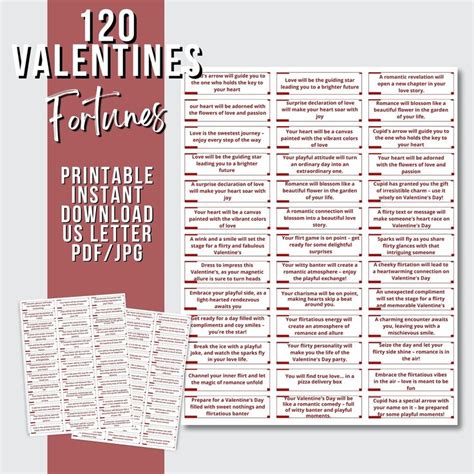 Valentine S Day Printables With The Text Valentine S Fortuners