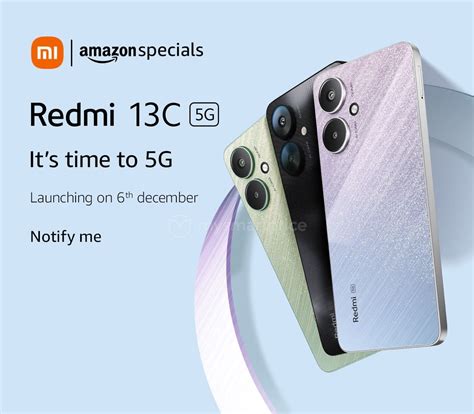 Redmi 13c 5g India Debut Set For December 6 Amazon Availability