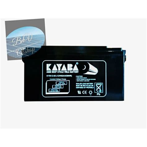 Jual Battery Solar Cell Kayaba 65ah 12v Deep Cycle Shopee Indonesia