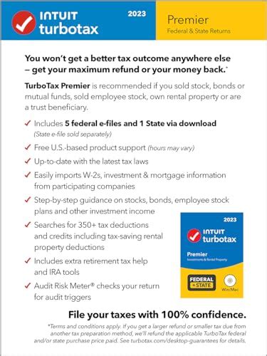 Turbotax Premier 2023 Tax Software