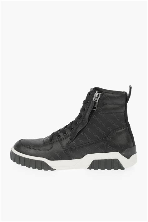 Diesel Leather S Rua Mid Sneakers Men Glamood Outlet