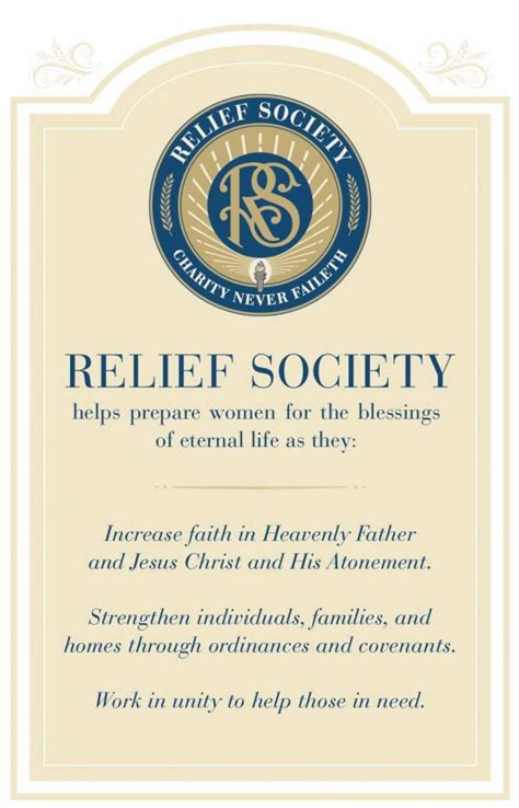 Updates To Lds Relief Society Purpose Statement Lds365 Resources