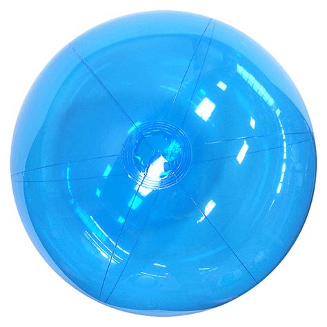 Beach Balls From Small To Giants 24 Translucent Blue Beach Balls