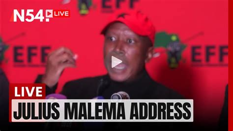 Julius Malema Addressing Today Live Eff Press Conference South