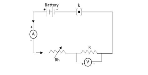 Ohm S Law Circuit Diagram With Rheostat Draw A Circuit Diagr